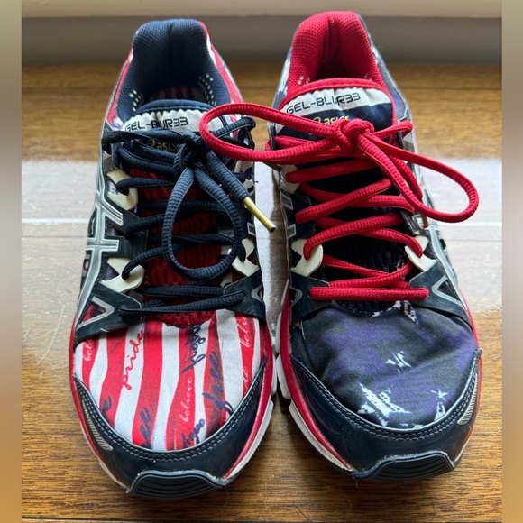 ASICS Gel Blur 33 2.0 - USA Flag Collection Women’s 7.5 - Picture 2 of 7